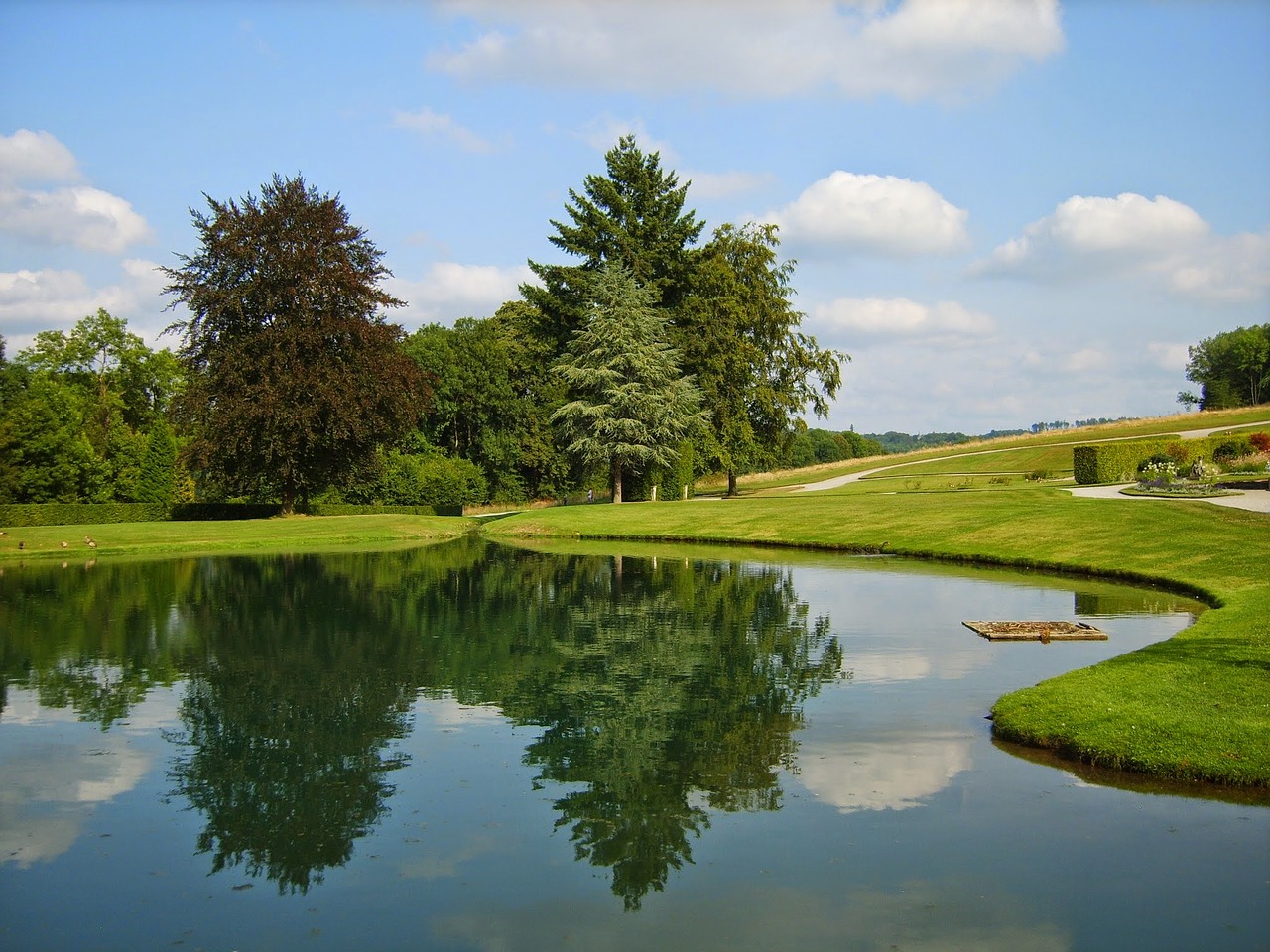 lake by the golf field